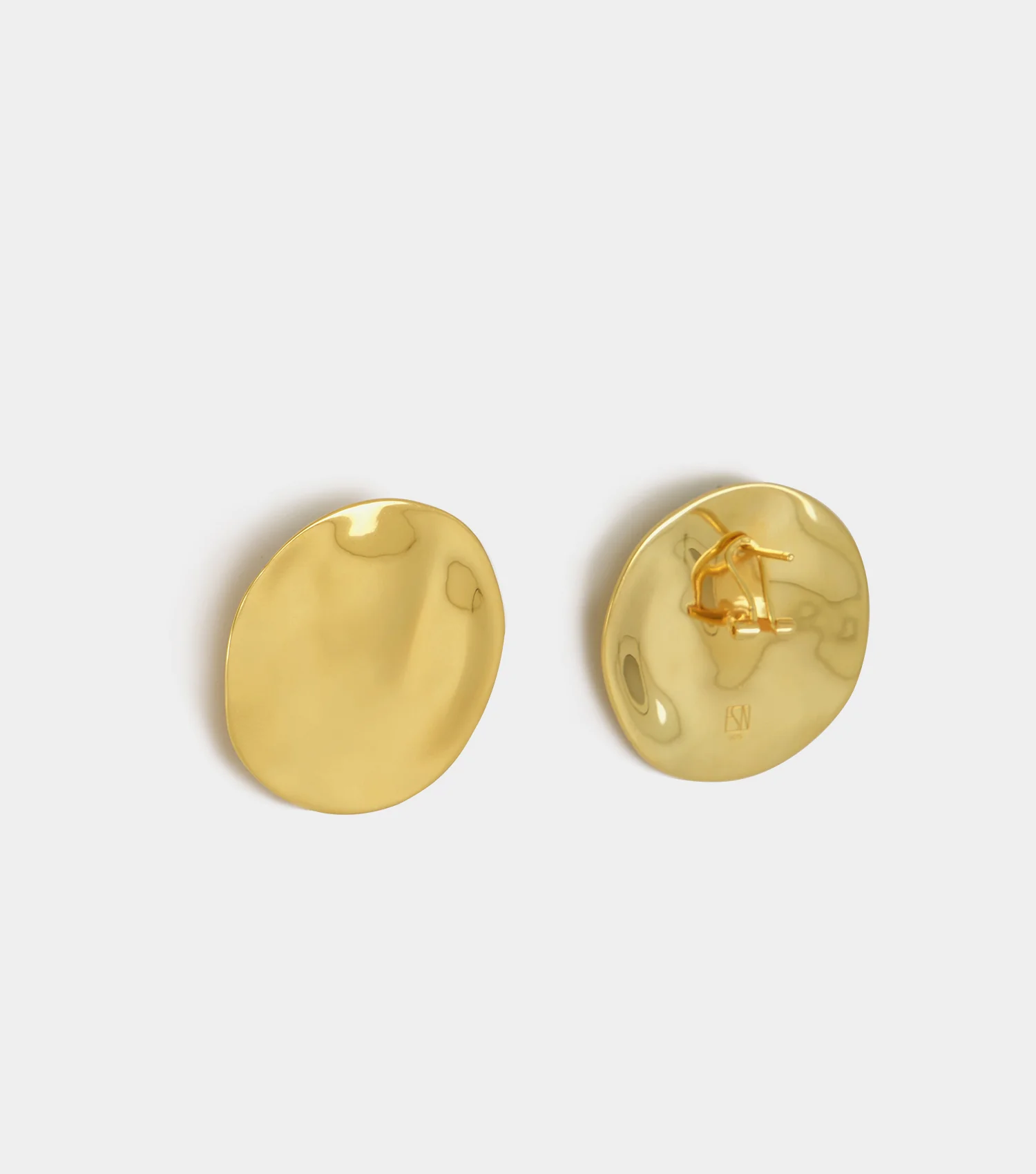 The Disc Earrings - Gold - Image 4