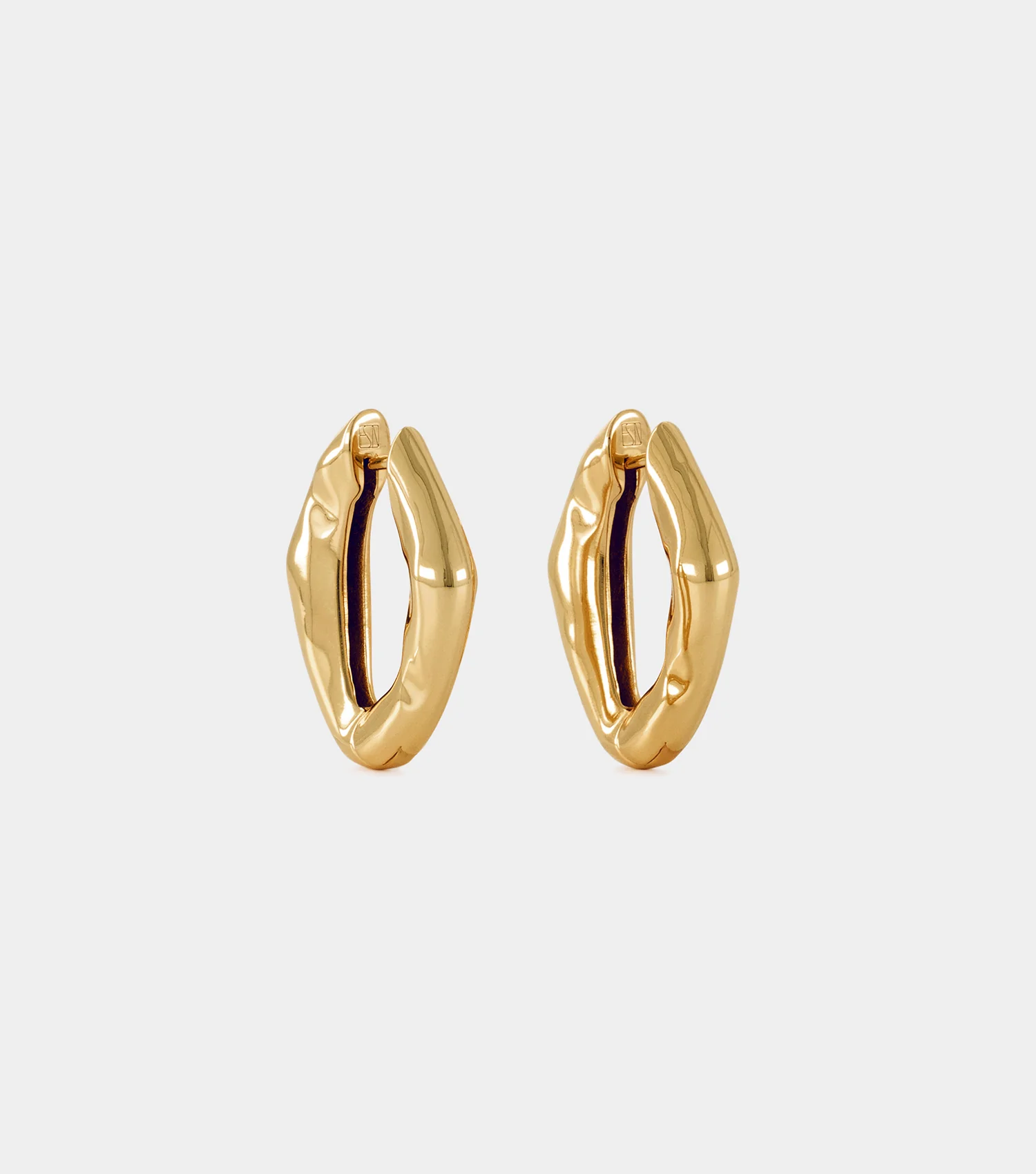 The Hoop Earrings - Gold - Image 3