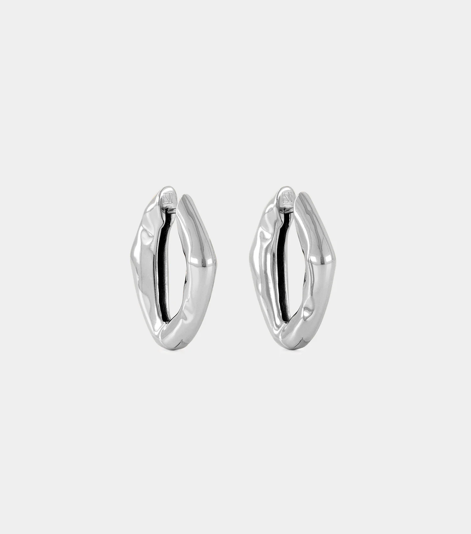 The Hoop Earrings - Silver - Image 4