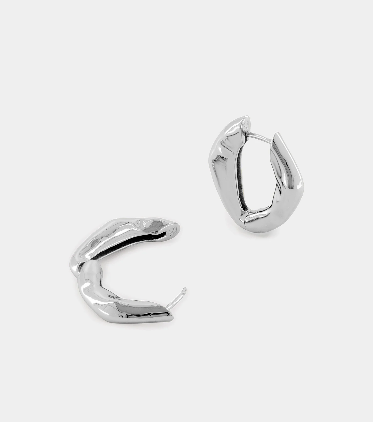 The Hoop Earrings - Silver - Image 5
