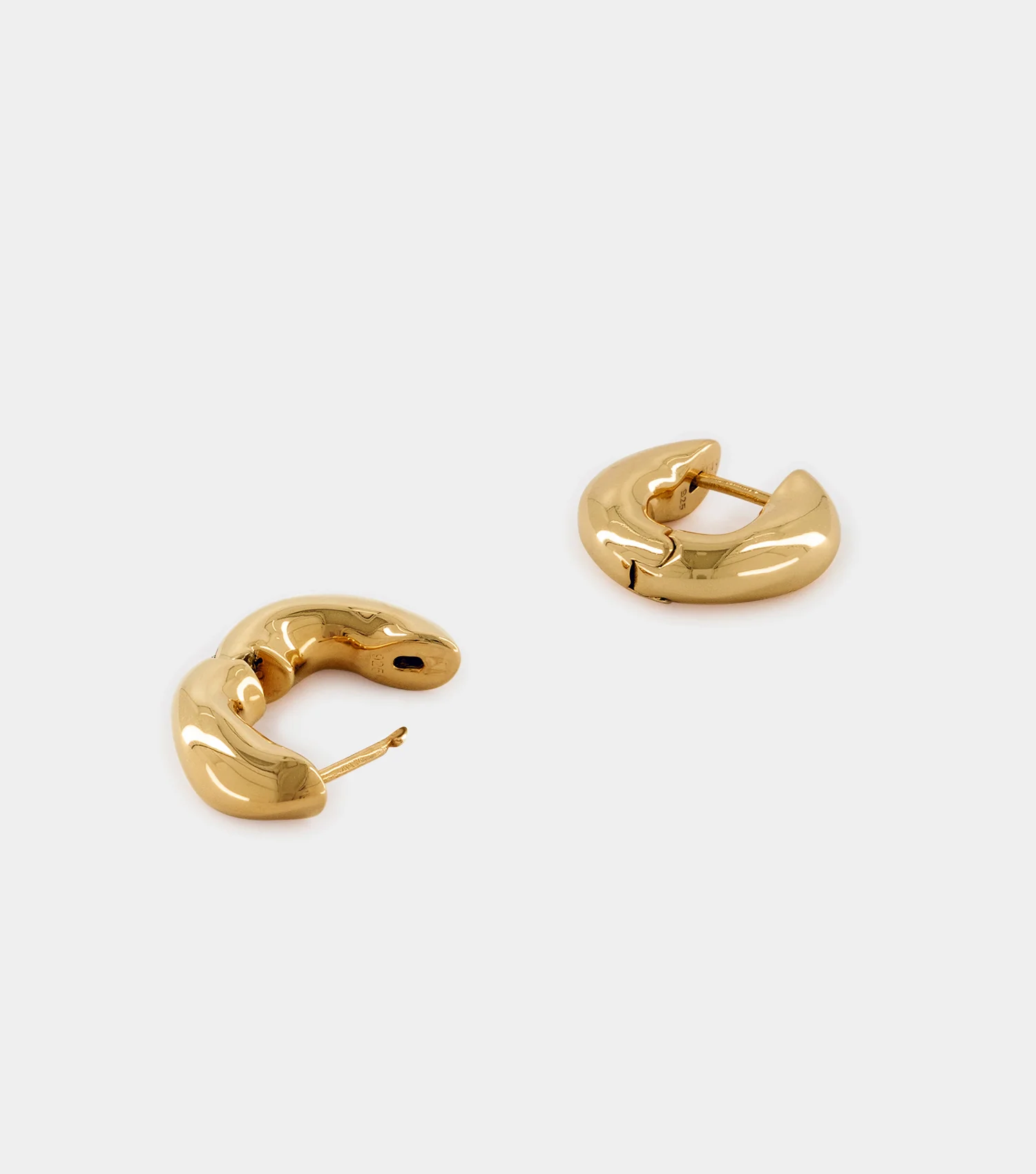 The Huggie Earrings - Gold - Image 5