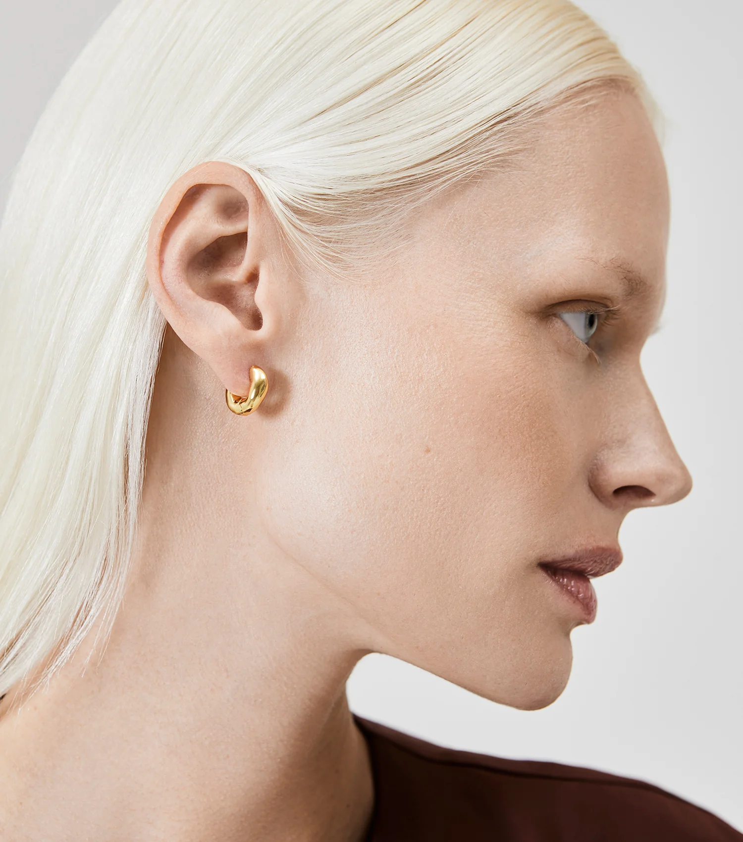 The Huggie Earrings - Gold - Image 6