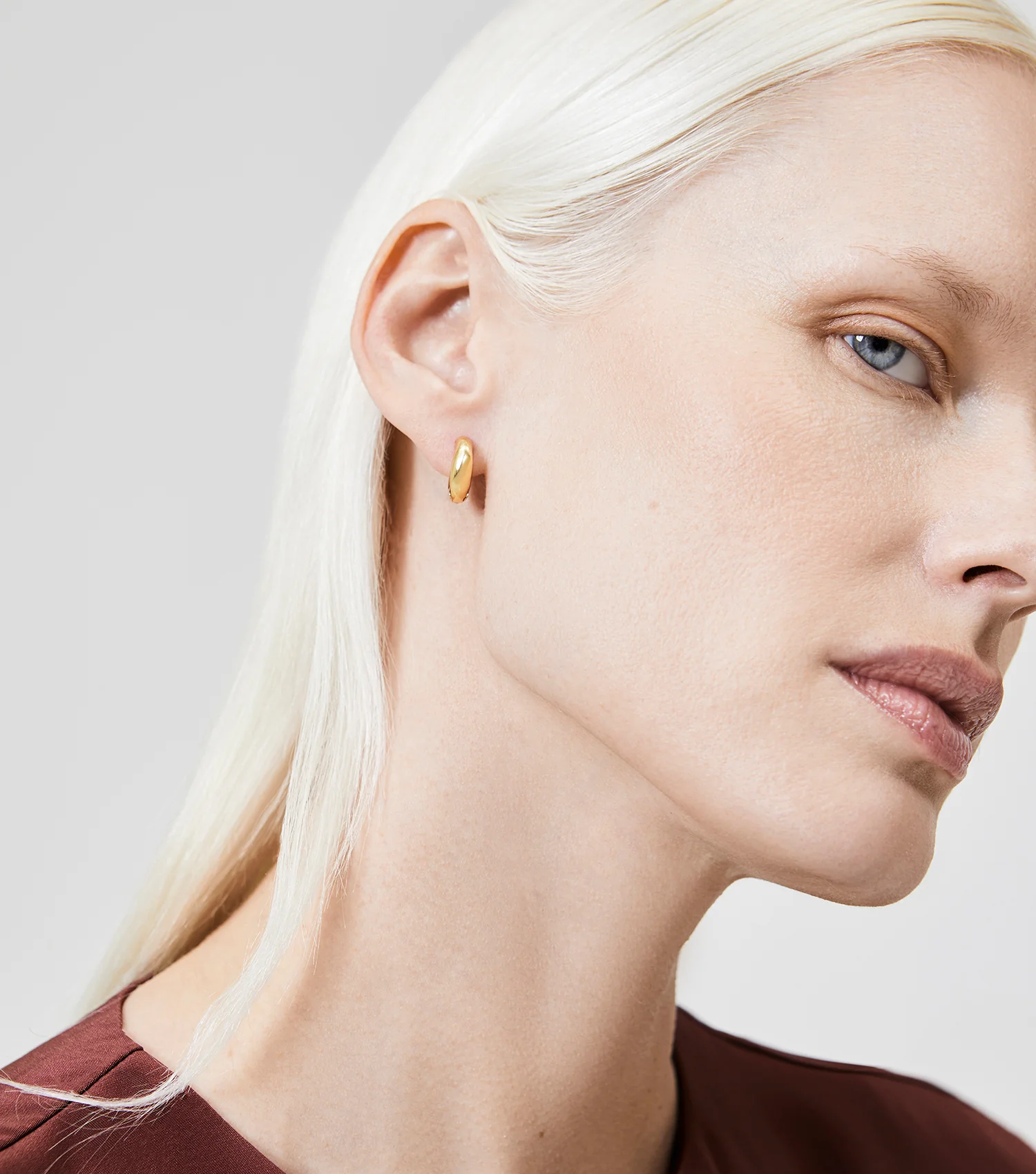 The Huggie Earrings - Gold - Image 8