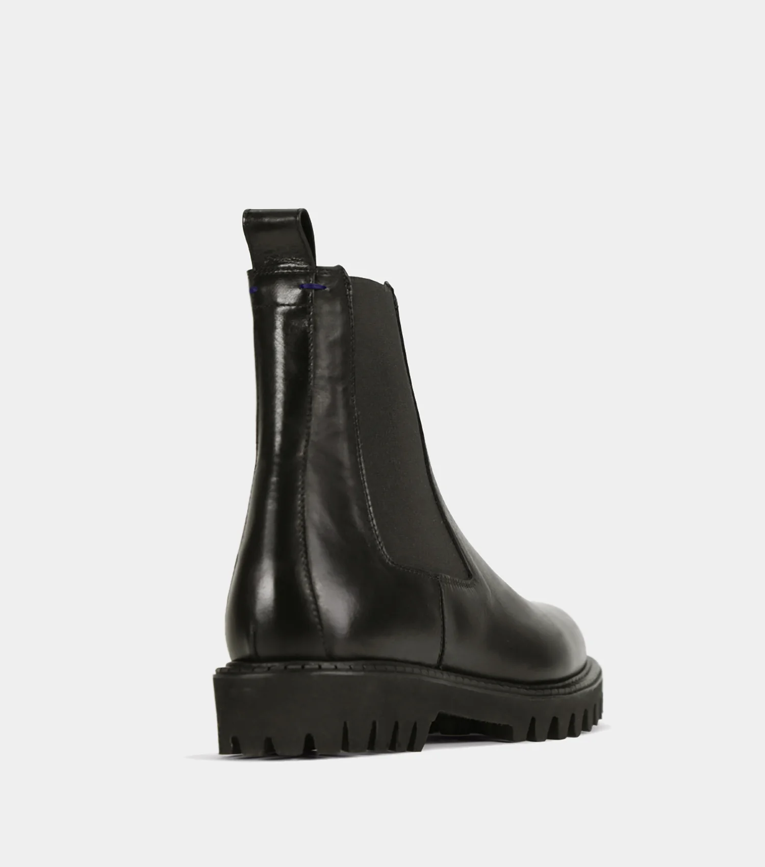 The Leather Lug Sole - Black - Image 4