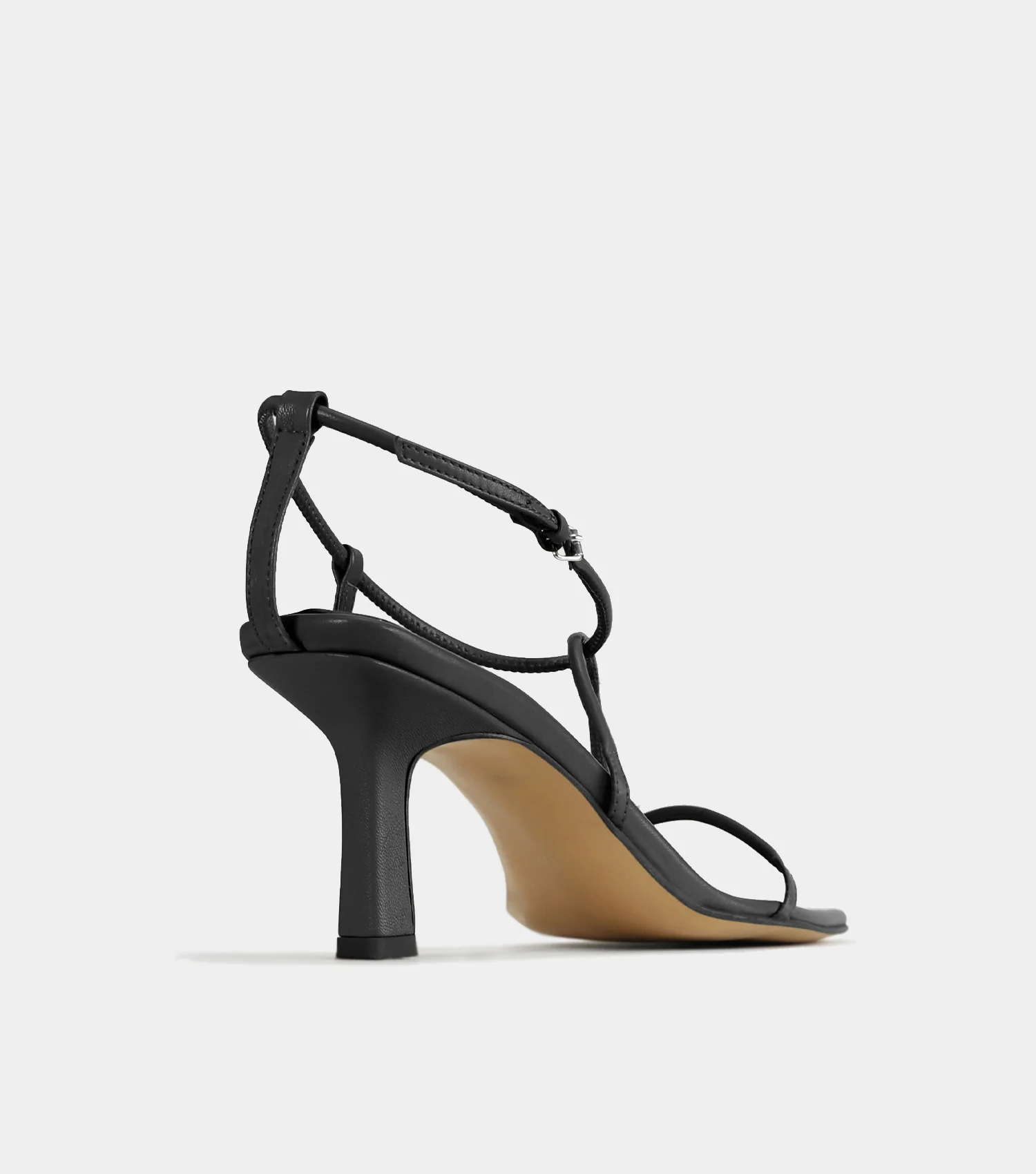 The Strappy Sandal - Black - Image 8