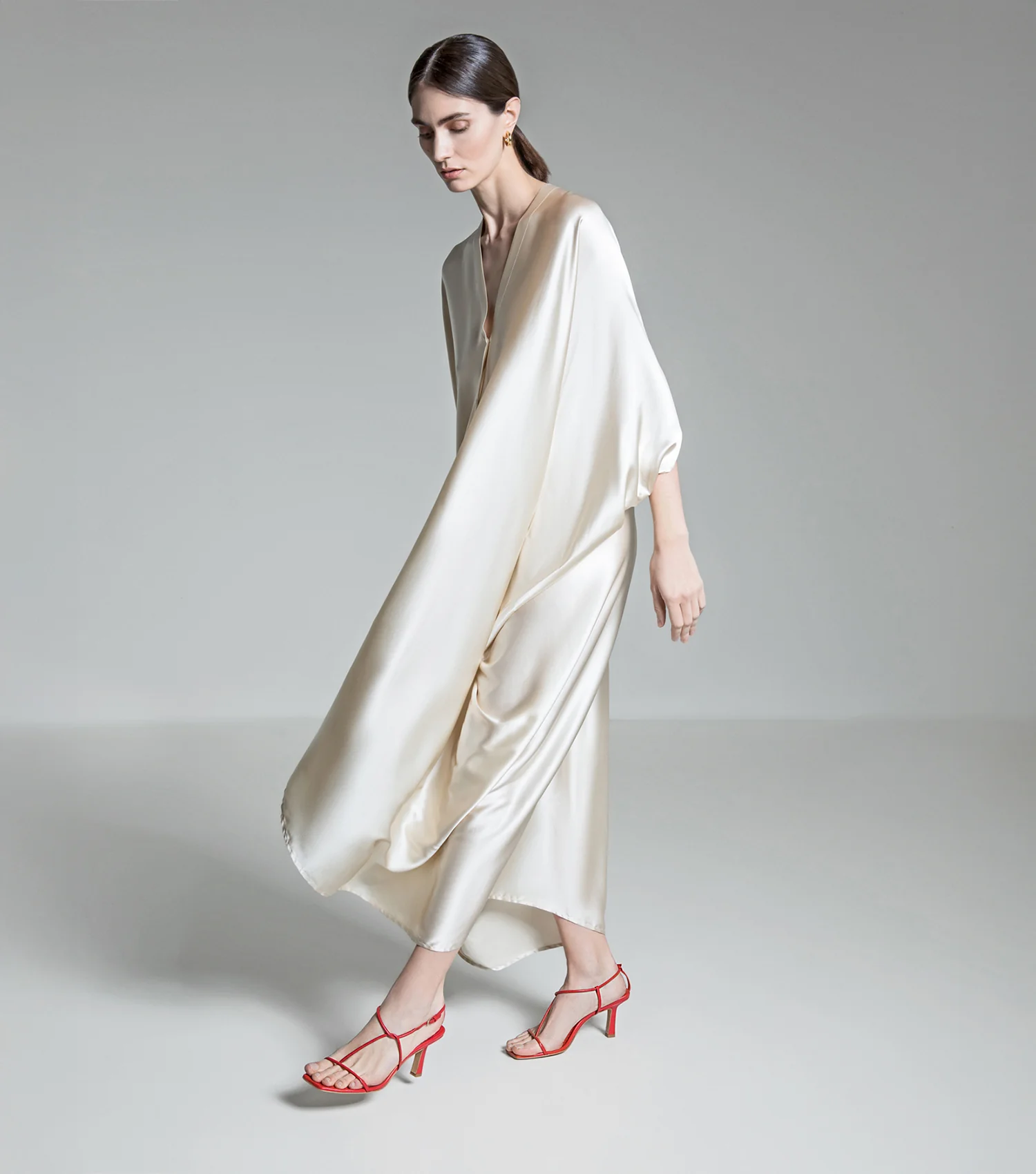 The Strappy Sandal - Red - Image 3
