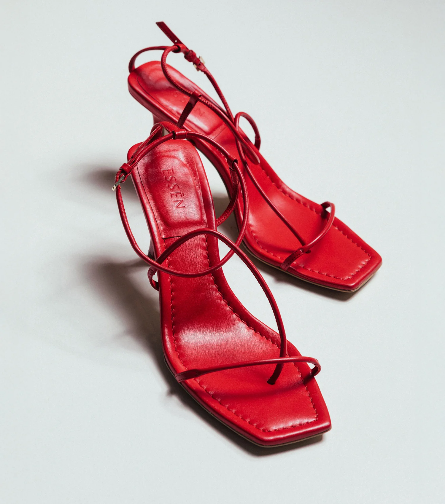 The Strappy Sandal - Red - Image 6