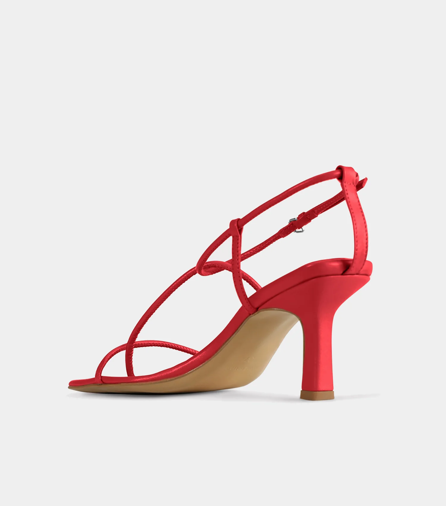 The Strappy Sandal - Red - Image 7