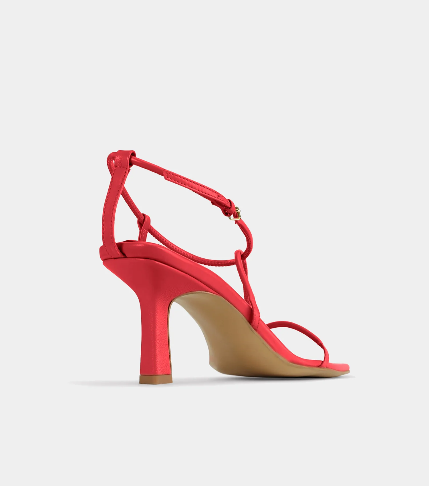 The Strappy Sandal - Red - Image 8